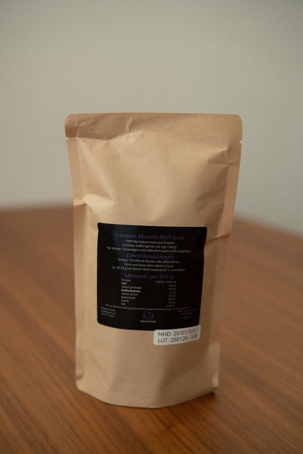 MIRACLEFUSION Energetic Blossom Ceremony Cacao (250g)